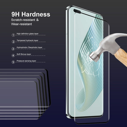 For Honor Magic5 Pro 2pcs ENKAY 3D Hot Bending Edge Glue Tempered Glass Full Film with Lens Film - Honor Tempered Glass by ENKAY | Online Shopping UK | buy2fix