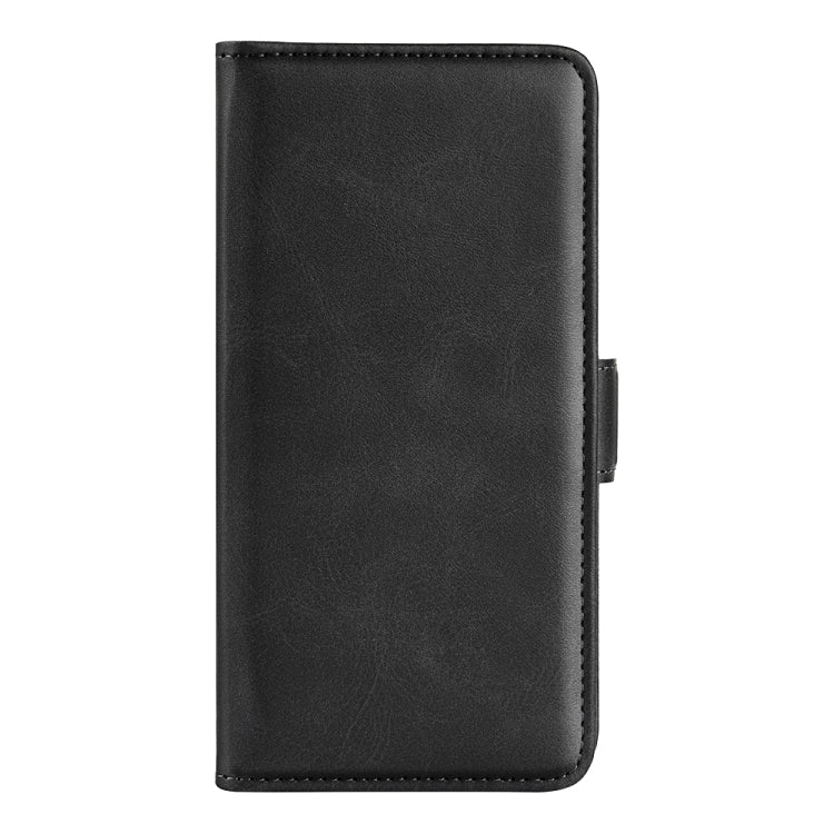 For Motorola Moto E13 Dual-side Magnetic Buckle Horizontal Flip Leather Phone Case(Black) - Motorola Cases by buy2fix | Online Shopping UK | buy2fix