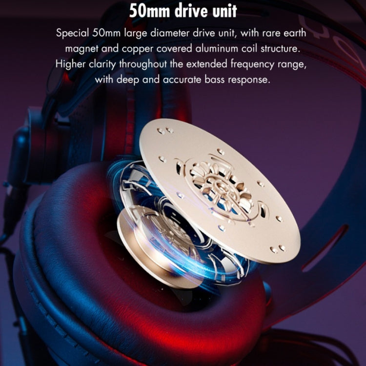 Yanmai D68-A Foldable Lightweight Recording Monitor Headphone(Blue) -  by Yanmai | Online Shopping UK | buy2fix