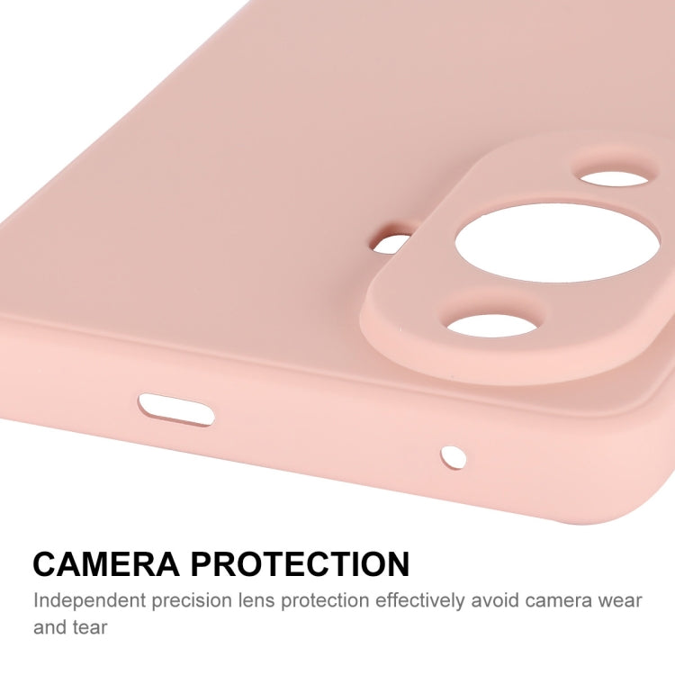 For Huawei Nova 11 ENKAY Liquid Silicone Phone Case with Tempered Glass Film(Pink) - Huawei Cases by ENKAY | Online Shopping UK | buy2fix