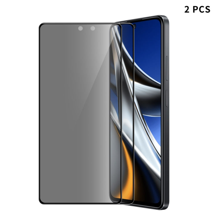 For Xiaomi Poco F5 Pro 2pcs ENKAY 28 Dedgree Anti-peeping Tempered Glass Full Screen Film -  by ENKAY | Online Shopping UK | buy2fix