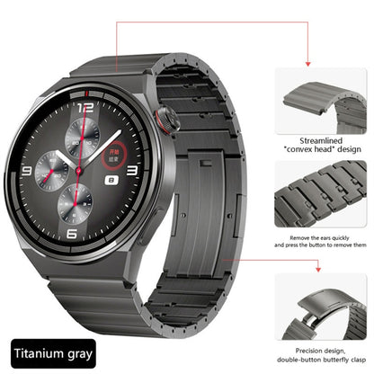 For Huawei Watch GT Runner Titanium Alloy Quick Release Watch Band(Gray) - Watch Bands by buy2fix | Online Shopping UK | buy2fix