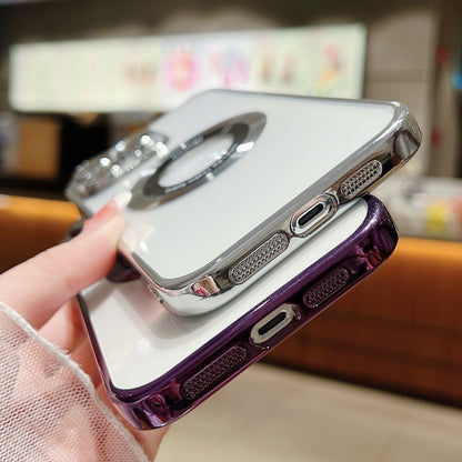 For iPhone 14 Pro Max Magsafe Electroplating TPU Phone Case(Purple) - iPhone 14 Pro Max Cases by buy2fix | Online Shopping UK | buy2fix