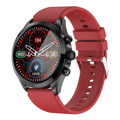 ET440 1.39 inch Color Screen Smart Silicone Strap Watch,Support Heart Rate / Blood Pressure / Blood Oxygen / Blood Glucose Monitoring(Red) - Smart Watches by buy2fix | Online Shopping UK | buy2fix