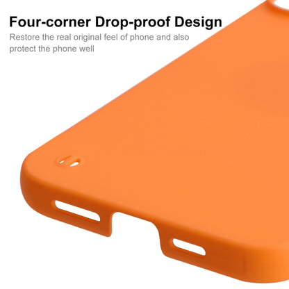 For iPhone 15 ENKAY Ultra-thin Matte Frameless PC Phone Case(Orange) - iPhone 15 Cases by ENKAY | Online Shopping UK | buy2fix