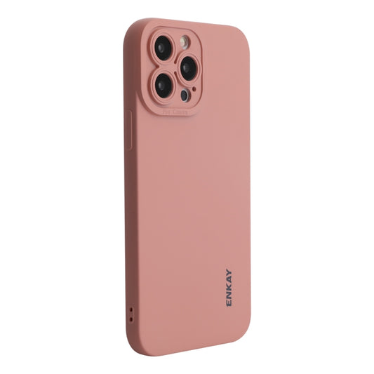 For iPhone 15 Pro Max ENKAY Liquid Silicone Soft Shockproof Phone Case(Pink) - iPhone 15 Pro Max Cases by ENKAY | Online Shopping UK | buy2fix