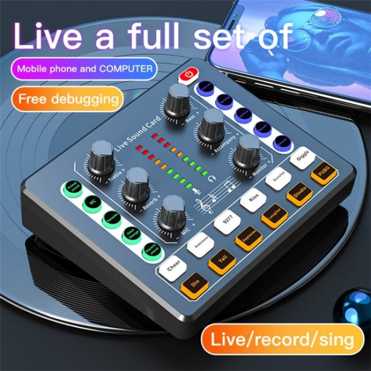 BM800 Live Sound Card with Condenser Microphone Kit(White) - Live Sound Effects Processors by buy2fix | Online Shopping UK | buy2fix