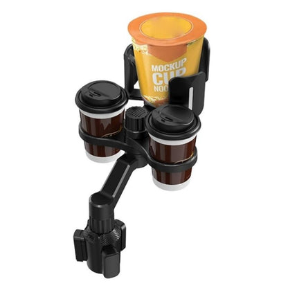 D03 For Drink Bottle Snack Car Cup Holder Expander Adjustable Dual Round Car Cup Holder - Car Drink Holders by buy2fix | Online Shopping UK | buy2fix