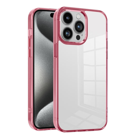 For iPhone 15 Pro Max Ice Color Clear PC Hybrid TPU Phone Case(Pink) - iPhone 15 Pro Max Cases by buy2fix | Online Shopping UK | buy2fix