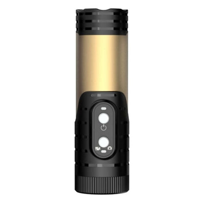 H68A HD 1080P WiFi Flashlight Waterproof Sports DV Camera Bike Motorcycle Helmet Camera(Golden) - Other Camera by buy2fix | Online Shopping UK | buy2fix