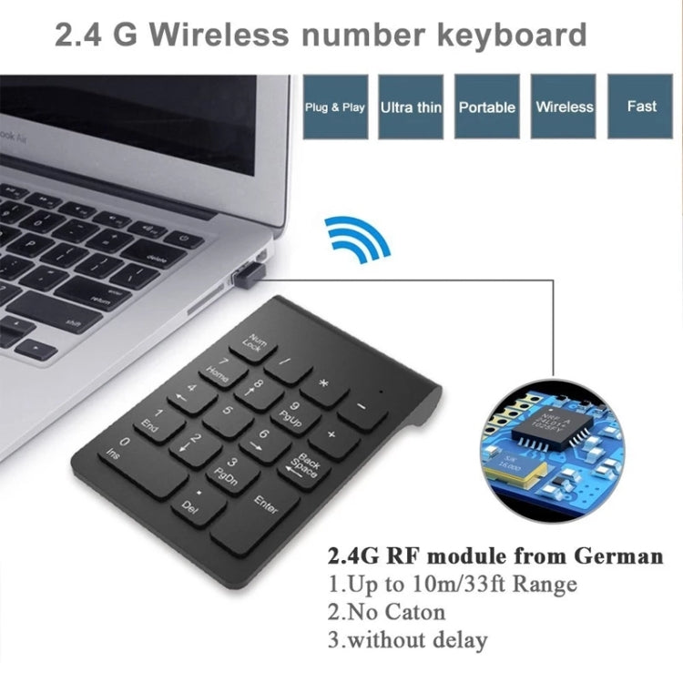 18 Keys 2.4GHz Mini USB Numeric Keypad -  by buy2fix | Online Shopping UK | buy2fix