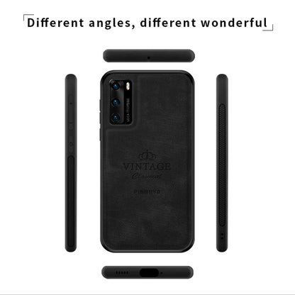 For Huawei P40 PINWUYO Zun Series PC + TPU + Skin Waterproof And Anti-fall All-inclusive Protective Shell(Black) - Huawei Cases by PINWUYO | Online Shopping UK | buy2fix