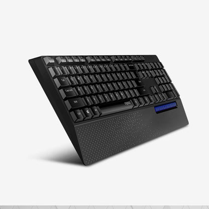 Rapoo 1860Pro Lightweight Portable Computer Notebook Office Home 2.4G Wireless High-efficiency Energy-saving Wireless Optical Keyboard and Mouse Set(Black) - Wireless Keyboard by Rapoo | Online Shopping UK | buy2fix