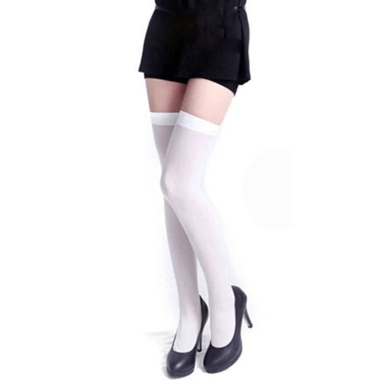 3 Pairs Sexy Thigh High Stocking Women Over knee Socks Female Hosiery Stockings(White) - Outdoor & Sports by buy2fix | Online Shopping UK | buy2fix
