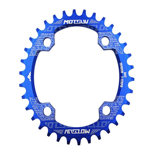 MOTSUV Narrow Wide Chainring MTB  Bicycle 104BCD Tooth Plate Parts(Blue) - Outdoor & Sports by MOTSUV | Online Shopping UK | buy2fix