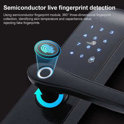 S011M Multi-functional Automatic Fingerprint Lock Hotel Apartment Intelligent Electronic Swipe Password Lock - Security by buy2fix | Online Shopping UK | buy2fix