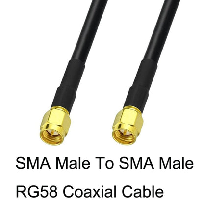 SMA Male To SMA Male RG58 Coaxial Adapter Cable, Cable Length:1m - Connectors by buy2fix | Online Shopping UK | buy2fix