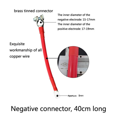 GSA-001 Car Ground Wire Battery Pile Head  Extension Cord Battery Connection Line 40cm(Negative) - In Car by buy2fix | Online Shopping UK | buy2fix