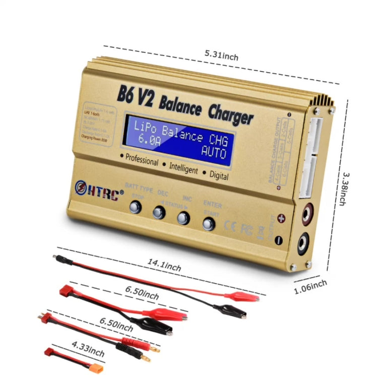 HTRC B6 V2 Model Airplane Charger Smart Balance Charger, UK Plug - Charger by HTRC | Online Shopping UK | buy2fix