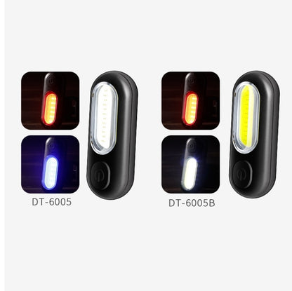 GOOFY DT-6005 Bike Light USB Rechargeable Tail Light Mountain Bike Night Warning LED Light, Colour: 6005 Red Blue Light - Taillights by GOOFY | Online Shopping UK | buy2fix