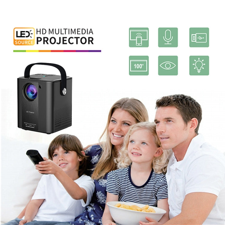 C500 Portable Mini LED Home HD Projector, Style:Android Version(Black) - Consumer Electronics by buy2fix | Online Shopping UK | buy2fix