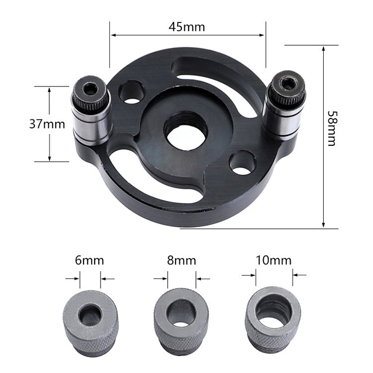 Woodworking Straight Hole Puncher Self-Centering Dowel Splicing Drilling Locator Woodworking Drilling Tool, Style: Black - Others by buy2fix | Online Shopping UK | buy2fix