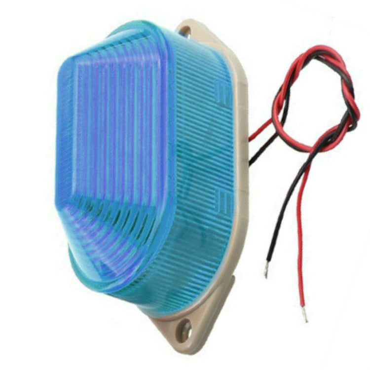 AC220V Led Mini Strobe Signal Warning Light Silent Warning Light(Blue) - Warning Lights by buy2fix | Online Shopping UK | buy2fix