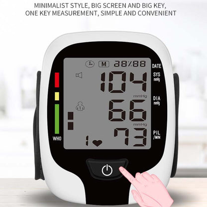 Wrist Type Electronic Blood Pressure Monitor Home Automatic Wrist Type Blood Pressure Measurement, Style: Live Voice Broadcast(White English) - Sphygmomanometer by buy2fix | Online Shopping UK | buy2fix