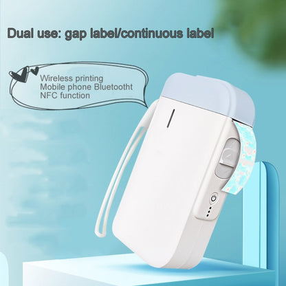 B100 Handheld Portable Bluetooth Mini Label Receipt Printer USB Charging Printer, Specification: Machine+White Label 3 Rolls - Consumer Electronics by buy2fix | Online Shopping UK | buy2fix