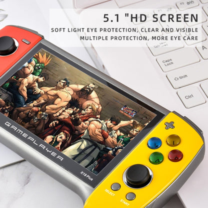 X19 Plus 5.1 inch Screen Handheld Game Console 8G Memory Support TF Card Expansion & AV Output(Red) - Pocket Console by buy2fix | Online Shopping UK | buy2fix