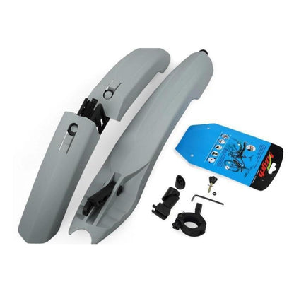 Bicycle Fender With LED Taillights Mountain Bike Fender Quick Release 26 Inch Riding Accessories(Gray) - Outdoor & Sports by buy2fix | Online Shopping UK | buy2fix