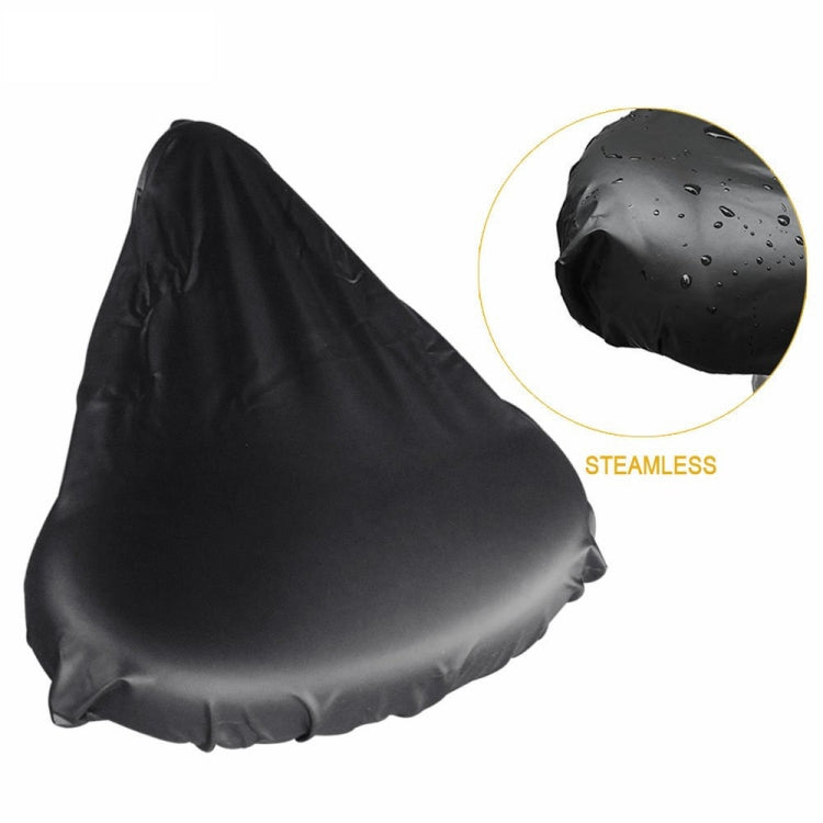 10 PCS Bicycle Saddle Waterproof Cover Bicycle Seat PVC Waterproof Seat Cover Hot Pressed Rain Cover, Size: Small(Black) - Outdoor & Sports by buy2fix | Online Shopping UK | buy2fix