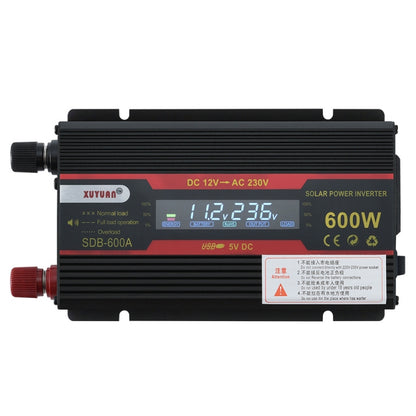 XUYUAN 600W Car Inverter LCD Display Converter, Specification: 12V to 220V -  by XUYUAN | Online Shopping UK | buy2fix