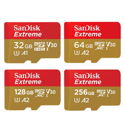 SanDisk U3 High-Speed Micro SD Card  TF Card Memory Card for GoPro Sports Camera, Drone, Monitoring 32GB(A1), Colour: Gold Card - Micro SD Card by SanDisk | Online Shopping UK | buy2fix