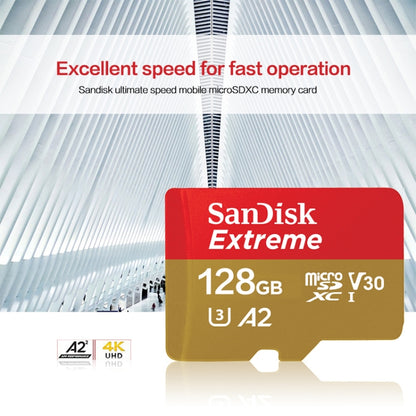 SanDisk U3 High-Speed Micro SD Card  TF Card Memory Card for GoPro Sports Camera, Drone, Monitoring 64GB(A2), Colour: Gold Card - Micro SD Card by SanDisk | Online Shopping UK | buy2fix