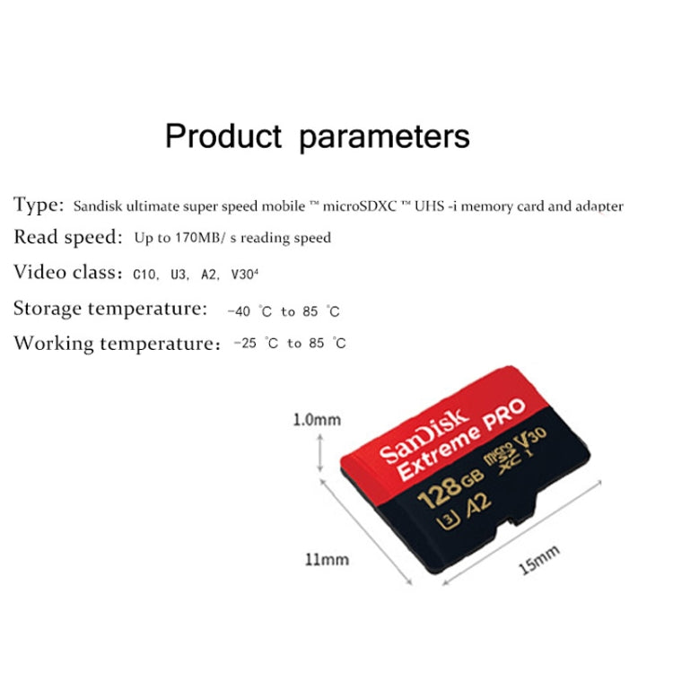 SanDisk U3 High-Speed Micro SD Card  TF Card Memory Card for GoPro Sports Camera, Drone, Monitoring 256GB(A2), Colour: Gold Card - Micro SD Card by SanDisk | Online Shopping UK | buy2fix