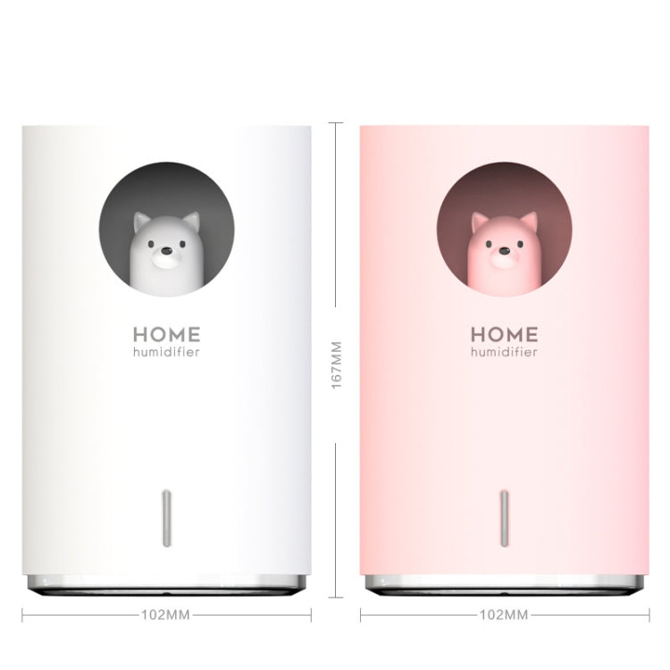 K9 Humidifier Colorful Night Light Home Large Capacity USB Office Aromatherapy Machine Atomizer(Polar Bear White) - Home & Garden by buy2fix | Online Shopping UK | buy2fix