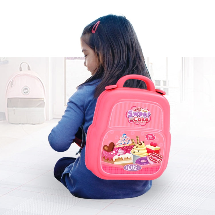 Educational Toys Children Simulation Pretend Play House Toys Kit Backpack(Dessert) - Pretend Play Toys by buy2fix | Online Shopping UK | buy2fix