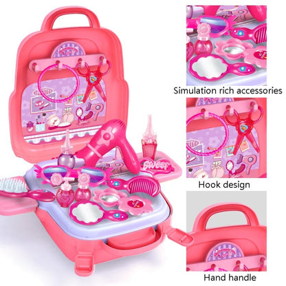 Educational Toys Children Simulation Pretend Play House Toys Kit Backpack(Dressing) - Pretend Play Toys by buy2fix | Online Shopping UK | buy2fix