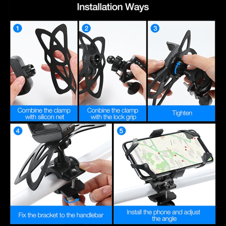 Bicycle Strap Mobile Phone Holder Bicycle Mountain Bike Phone Holder(Strongly Chuck Type) - Holders by buy2fix | Online Shopping UK | buy2fix