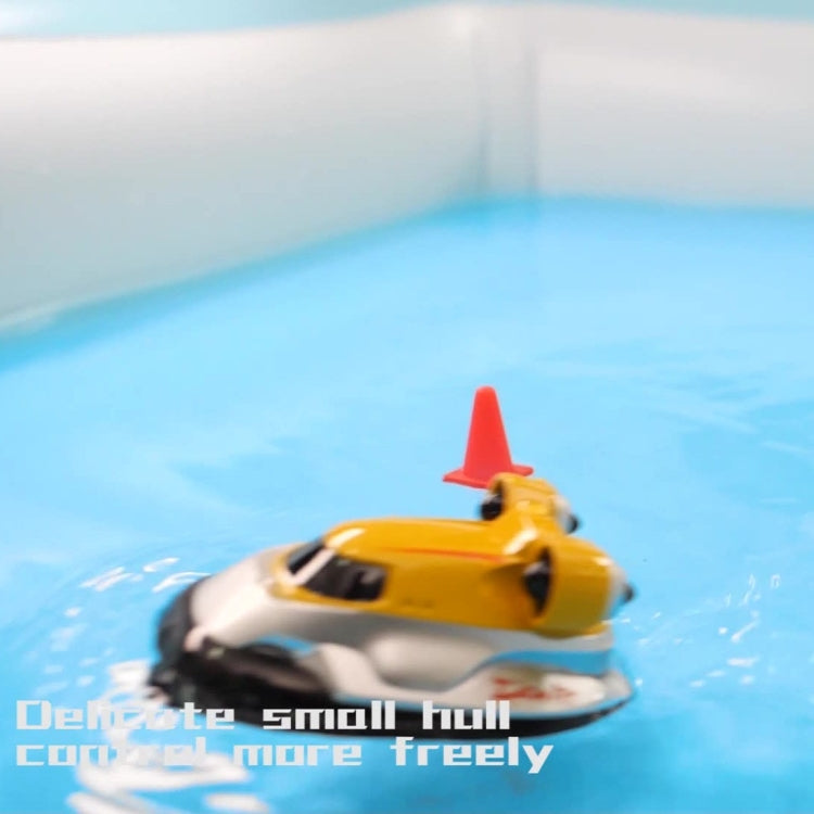 Children 2.4G Wireless Mini Remote Control Boat Toy Electric Hovercraft Water Model(Yellow) - RC Boats by buy2fix | Online Shopping UK | buy2fix