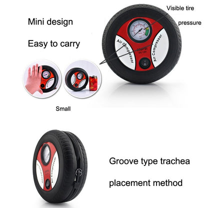 DC12V 12A Car Portable Air Pump Electric Car Tire Pump, Specification： 25-cylinder Tire Inflatable Pump - In Car by buy2fix | Online Shopping UK | buy2fix