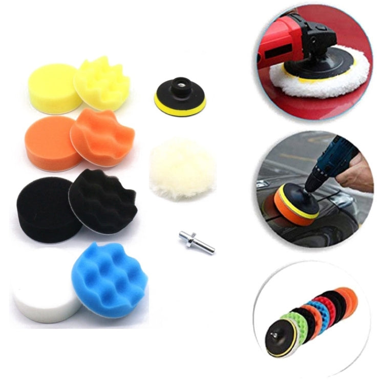 5 Inch 11 In 1 3-7 Inch Car Polishing and Waxing Sponge Plate Sponge Pad Set - Polishing Machine & Accessories by buy2fix | Online Shopping UK | buy2fix