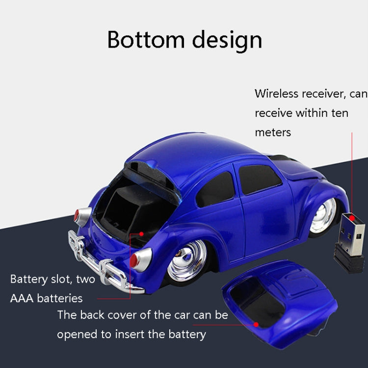 CM0010B 1200 DPI 3-keys Car Shape Wireless Mouse(Red) - Wireless Mice by buy2fix | Online Shopping UK | buy2fix