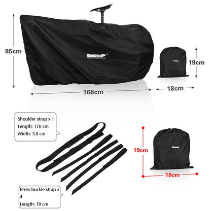 Rhinowalk RM262 26-27.5 Inch Mountain Bike Convenient Storage Bag(Black) - Bicycle Bags by Rhinowalk | Online Shopping UK | buy2fix