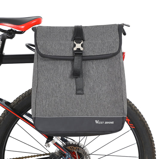 WEST BIKING YP0707259 Bicycle Riding Shelf Bags Camel Bag Multi-Function Mountain Bike Computer Backpack(Gray) - Bicycle Bags by WEST BIKING | Online Shopping UK | buy2fix