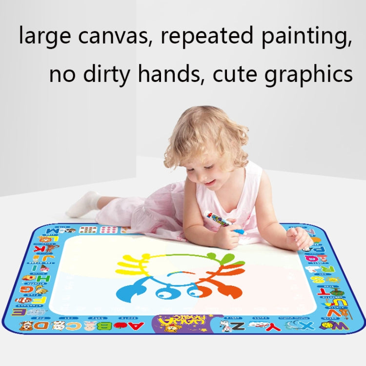 6613 Children Water Drawing Canvas Color Writing Magic Graffiti Mat, Size: 100 x 70cm, Style: 2 Pens-Bagged - Drawing Toys by buy2fix | Online Shopping UK | buy2fix