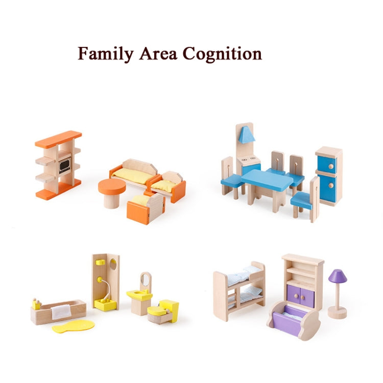 Onshine Pretend Play Scene DIY Role Playing Wooden Furniture Accessories, Style: Children Room - Pretend Play Toys by buy2fix | Online Shopping UK | buy2fix