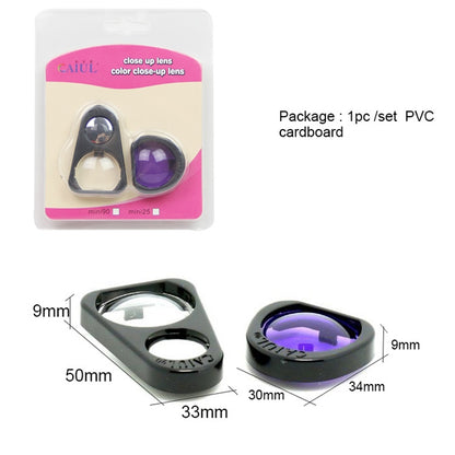 2 Sets Close Up Lens Set with Selfie Portrait Mirror + Purple Color Filter Set For FUJIFILM Instax Mini 90 Camera( Selfie Mirror + Purple Filter Set) - Camera Accessories by buy2fix | Online Shopping UK | buy2fix