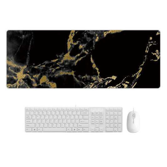 300x800x5mm Marbling Wear-Resistant Rubber Mouse Pad(Black Gold Marble) - Mouse Pads by buy2fix | Online Shopping UK | buy2fix